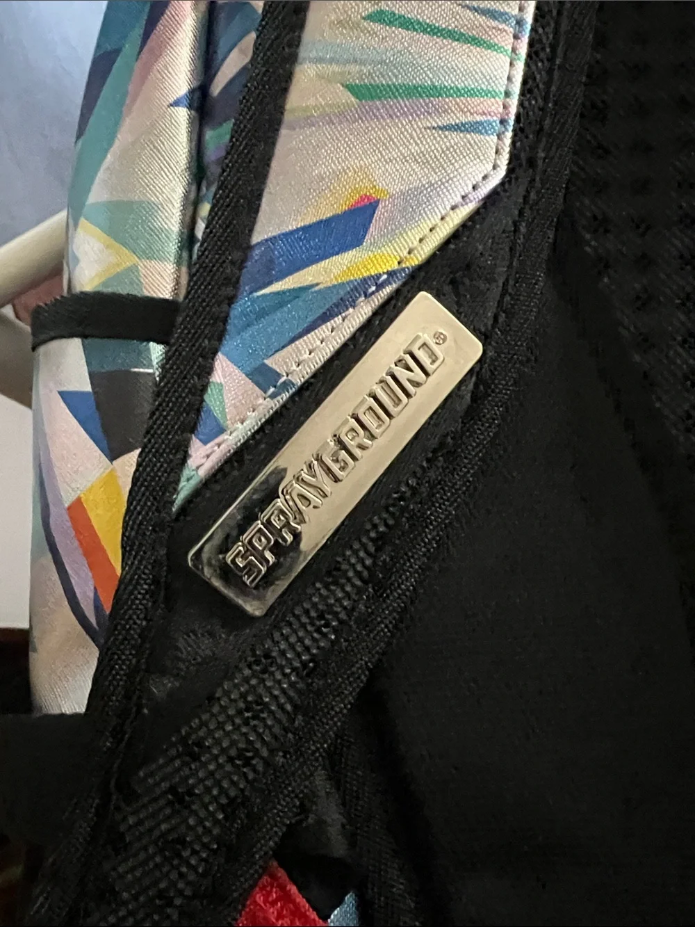 Sprayground holographic silver